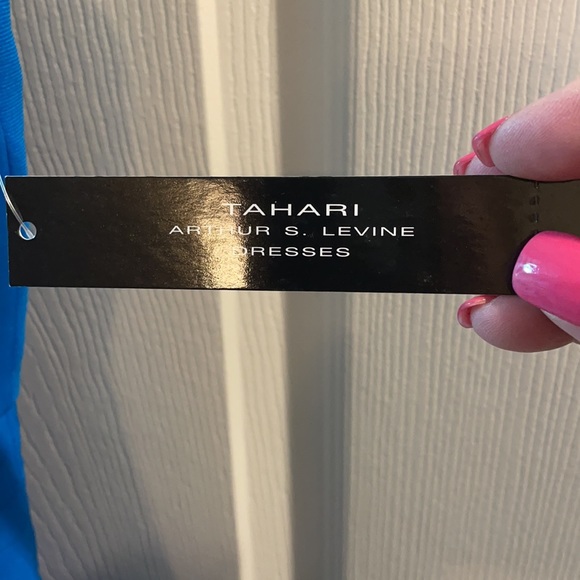 New Tahari bright blue dress - Picture 3 of 5